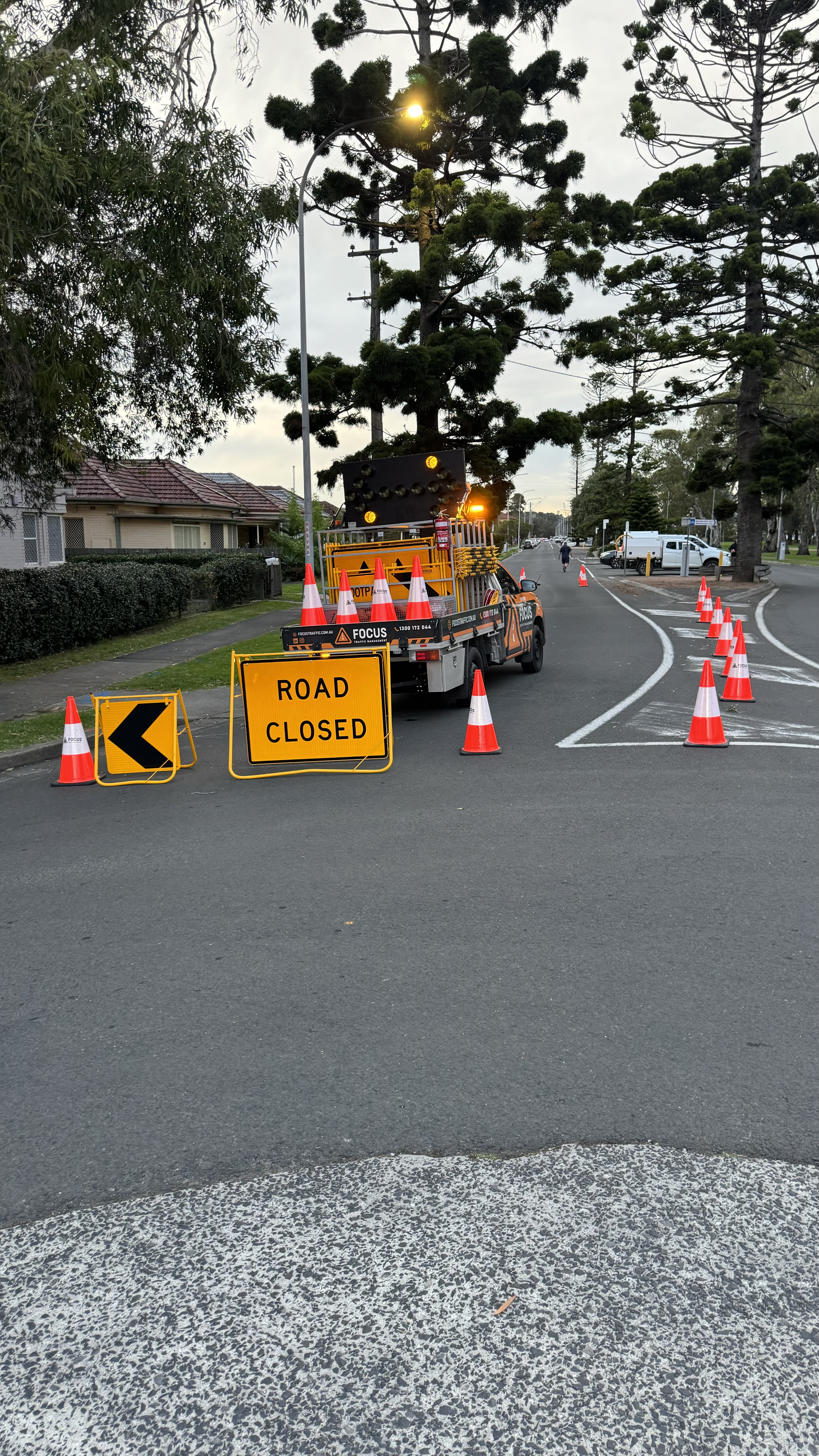 Focus Traffic Management crew on a regional NSW roadworks site
